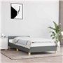vidaXL Cadre de lit sans Matelas Gris foncé 100x200 cm Tissu