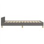 vidaXL Cadre de lit sans Matelas Gris foncé 100x200 cm Tissu