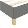 vidaXL Cadre de lit sans Matelas Gris foncé 100x200 cm Tissu