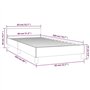 Giroletto con Testiera Crema 80x200 cm in Similpelle
