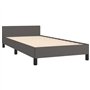 Giroletto con Testiera Crema 80x200 cm in Similpelle