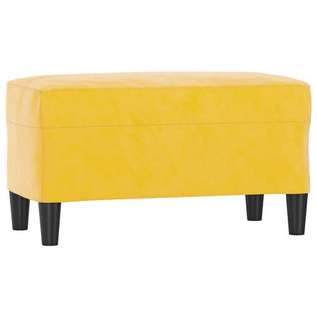 Bussandri Exclusive - Banc 70x35x41 cm velours jaune