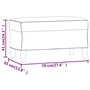 Bussandri Exclusive - Banc 70x35x41 cm velours jaune