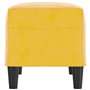 Bussandri Exclusive - Banc 70x35x41 cm velours jaune