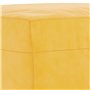Bussandri Exclusive - Banc 70x35x41 cm velours jaune