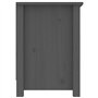 Meuble TV Gris 103x36,5x52 cm Bois de pin massif