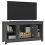 Meuble TV Gris 103x36,5x52 cm Bois de pin massif