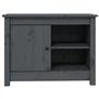 Meuble TV Gris 70x36,5x52 cm Bois de pin massif