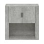 Mobile a Parete Grigio Cemento 80x33x80 cm in Legno Multistrato