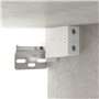 Mobile a Parete Grigio Cemento 80x33x80 cm in Legno Multistrato
