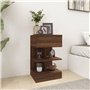 vidaXL Table de Chevet Table de Nuit Armoire de Chevet Armoire de Lit avec Rangement Chambre à Coucher Chêne Marron 40x35x65 cm 