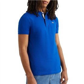 Tommy Hilfiger Polo T-Shirt Slim Placket Hommes Bleu DM0DM15940