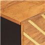 vidaXL Table de Chevet, Armoire de Nuit avec 3 Tiroirs, Table de Nuit avec Pieds, Meuble de Chambre, Moderne, Marron et Noir Boi