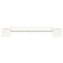 vidaXL Support de moniteur en pin massif Blanc 100 x 27,5 x 15 cm