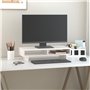 Revera Support pour moniteur blanc 60 x 27 x 14 cm Bois massif de pin