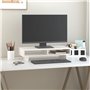 Revera Support pour moniteur blanc 60 x 27 x 14 cm Bois massif de pin