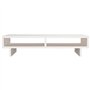 Revera Support pour moniteur blanc 60 x 27 x 14 cm Bois massif de pin