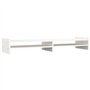 vidaXL Support moniteur en bois de pin massif Blanc 100 x 27 x 15 cm
