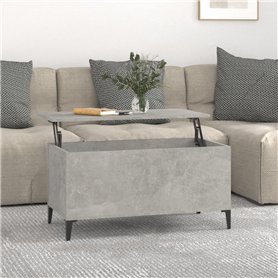 Tavolino Salotto Grigio Cemento 90x44