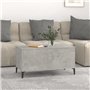 Tavolino Salotto Grigio Cemento 90x44,5x45 cm Legno Multistrato