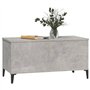Tavolino Salotto Grigio Cemento 90x44,5x45 cm Legno Multistrato