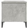 Tavolino Salotto Grigio Cemento 90x44,5x45 cm Legno Multistrato