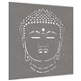 vidaXL Décoration Murale Jardin 55x55 cm Motif de tête de Bouddha, décoration Murale extérieure, Art Mural de Jardin, décoration