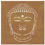 vidaXL Décoration Murale Jardin 55x55 cm Motif de tête de Bouddha, décoration Murale extérieure, Art Mural de Jardin, décoration