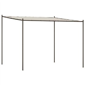 vidaXL Belvédère Blanc 3x3 m 180 g/m² Tissu et Acier