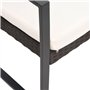 vidaXL Ensemble à Manger de Jardin avec Coussins 3 pcs Marron rotin PP, Ensemble à Manger, Ensemble à Manger d'extérieur, Ensemb
