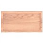 vidaXL Comptoir de Salle de Bain, Dessus d'Armoire avec Bord Vivant, Plan de Travail de Toilette, Marron Clair 80x40x(2-6) cm Bo