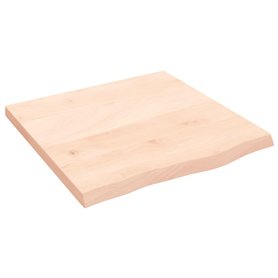 vidaXL Dessus de Table 60x60x(2-4) cm Bois de chêne Massif Non traité