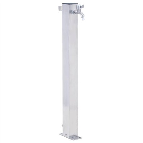 vidaXL Colonne à Eau de Jardin 40 cm Acier Inoxydable carré