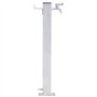 vidaXL Colonne à Eau de Jardin 40 cm Acier Inoxydable carré, Robinet de Jardin, Robinet sur Pied, Colonne de Robinet de Jardin