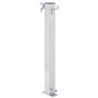 vidaXL Colonne à Eau de Jardin 40 cm Acier Inoxydable carré, Robinet de Jardin, Robinet sur Pied, Colonne de Robinet de Jardin