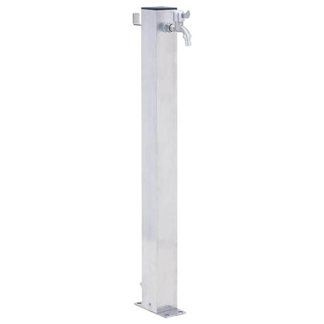 vidaXL Colonne à Eau de Jardin 60 cm Acier Inoxydable carré