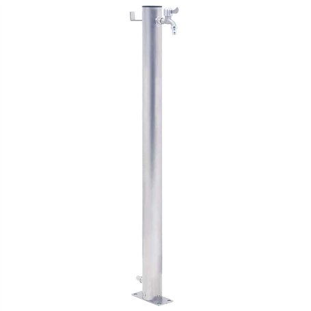 vidaXL Colonne à Eau de Jardin 80 cm Acier Inoxydable Rond