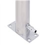 vidaXL Colonne à Eau de Jardin 80 cm Acier Inoxydable Rond, Robinet de Jardin, Robinet sur Pied, Colonne de Robinet de Jardin, C