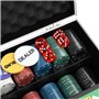 vidaXL Jeu de Jetons de Poker 300 pcs, Ensemble de Jetons de Poker avec Cartes, Coffret de Poker avec Jetons, Set de Poker avec 