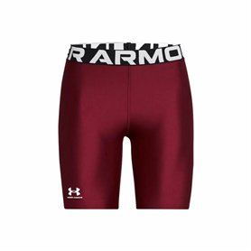 Leggings de sport pour homme Under Armour Hg 8In Bordeaux Rouge carmin