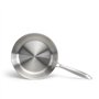 Brigade - Poele en acier inoxydable 20 cm - LIVOO - MEP157 - Acier inoxydable Triply - Tous feux dont induction - Made in France