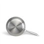 Brigade - Poele en acier inoxydable 20 cm - LIVOO - MEP157 - Acier inoxydable Triply - Tous feux dont induction - Made in France