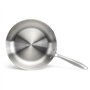 Brigade - Poele en acier inoxydable 28 cm - LIVOO - MEP159 - Acier inoxydable Triply - Tous feux dont induction - Made in France