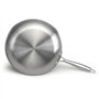 Brigade - Poele en acier inoxydable 28 cm - LIVOO - MEP159 - Acier inoxydable Triply - Tous feux dont induction - Made in France