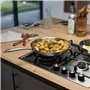 Brigade - Poele en acier inoxydable 28 cm - LIVOO - MEP159 - Acier inoxydable Triply - Tous feux dont induction - Made in France