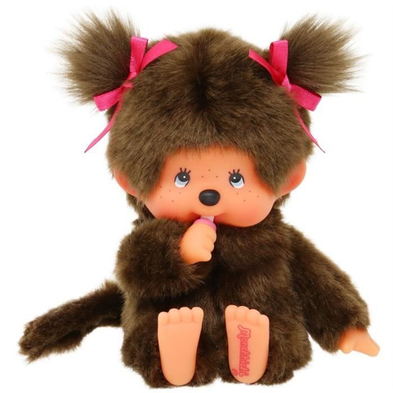 Image secondaire de Peluche singe - BANDAI - Peluche l'Original Fille - Monchhichi - 20 cm