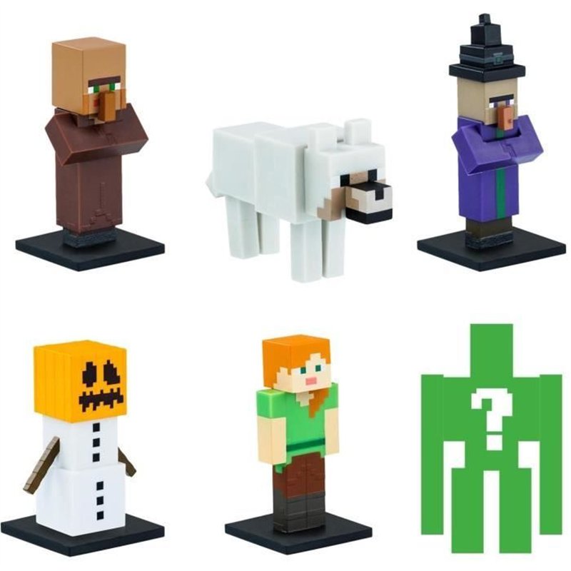 Image secondaire de Coffret 6 petites figurines - BANDAI - Minecraft - 1 figurine mystere