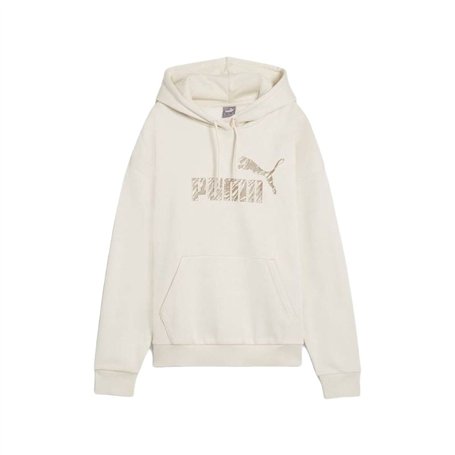 Sweat à capuche femme Puma Essentials+ Animal Fl Blanc