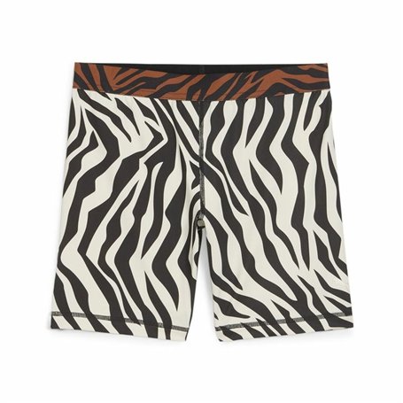Leggings de Sport pour Femmes Puma Animal Remix 5" Bike Zebra Blanc