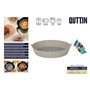 Plateau pour Four Quttin AIR FRYER 22 x 22 x 5 cm (24 Unités)
